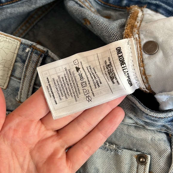 One Teaspoon High Waist Freebird Distressed Jeans - Picture 8 of 9